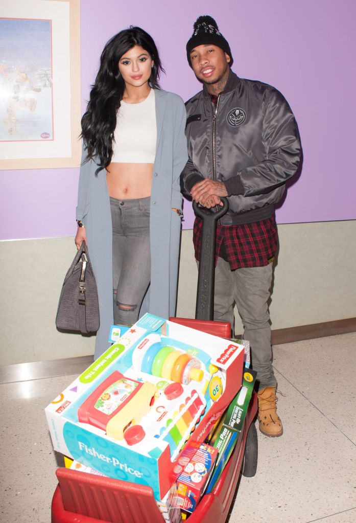 LA Gear Presents Teen Impact Holiday Party Hosted by Tyga, Kylie Jenner at Childrens Hospital LA