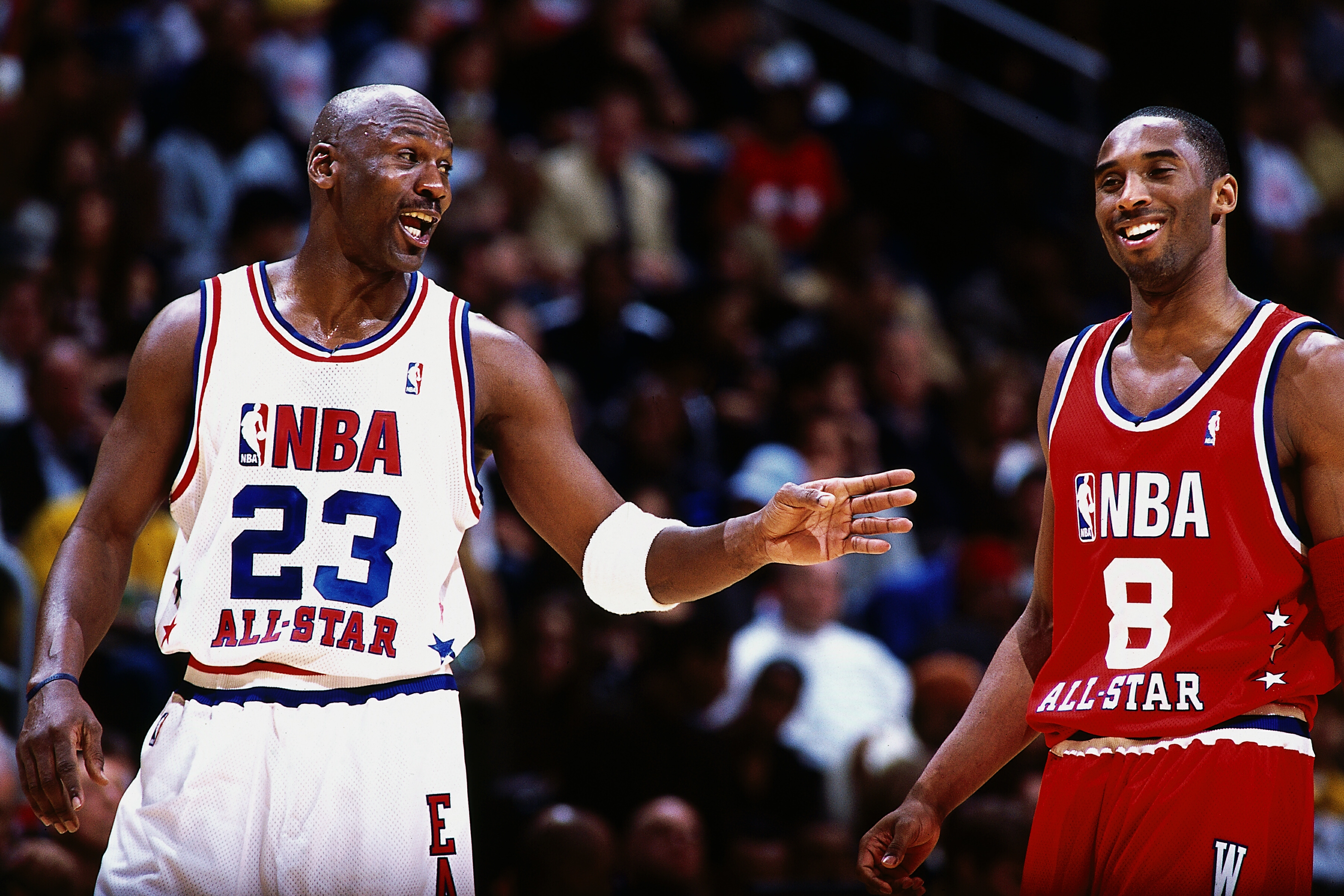 Jordan talks with Bryant