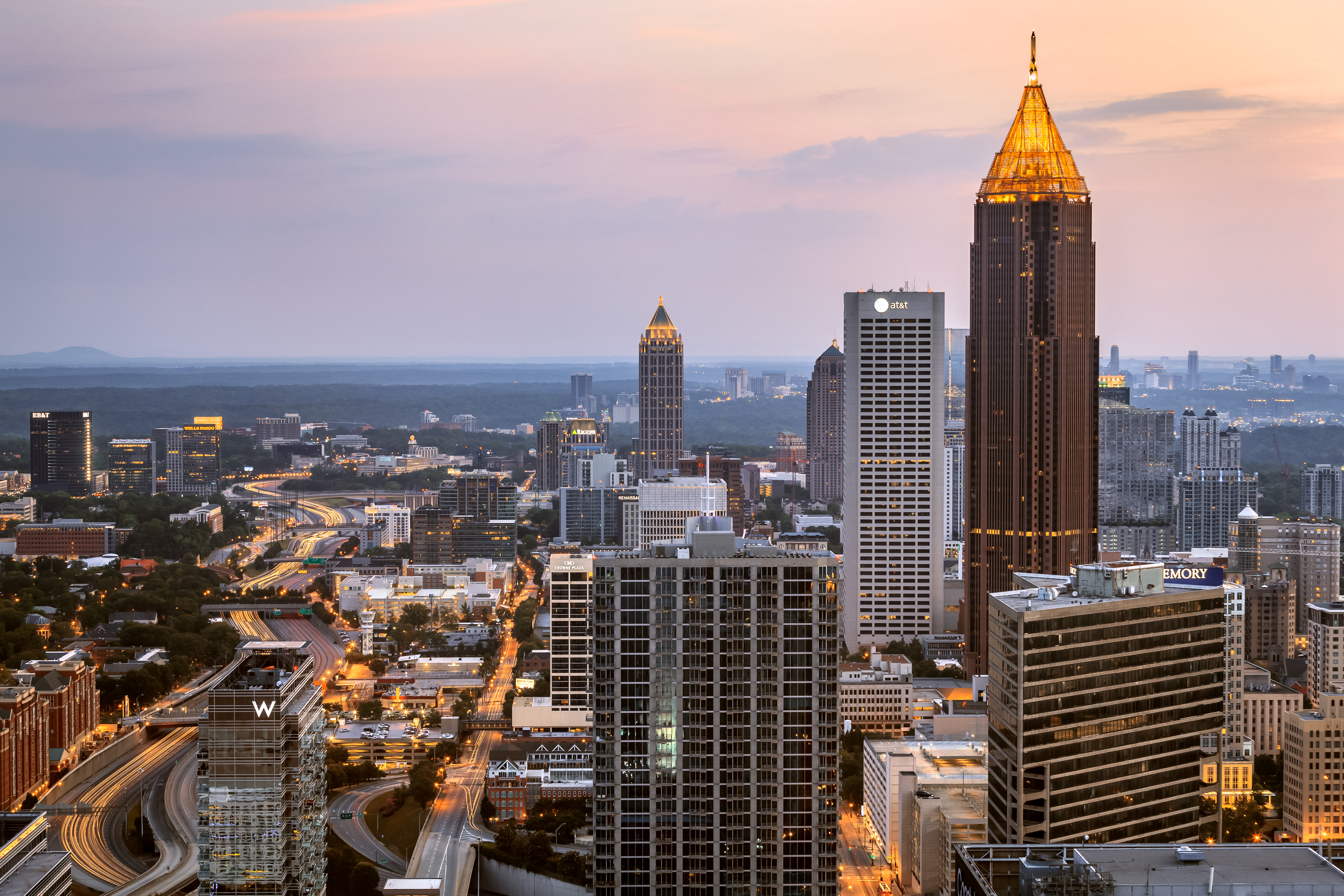 Elevated View, Atlanta, Georgia, America