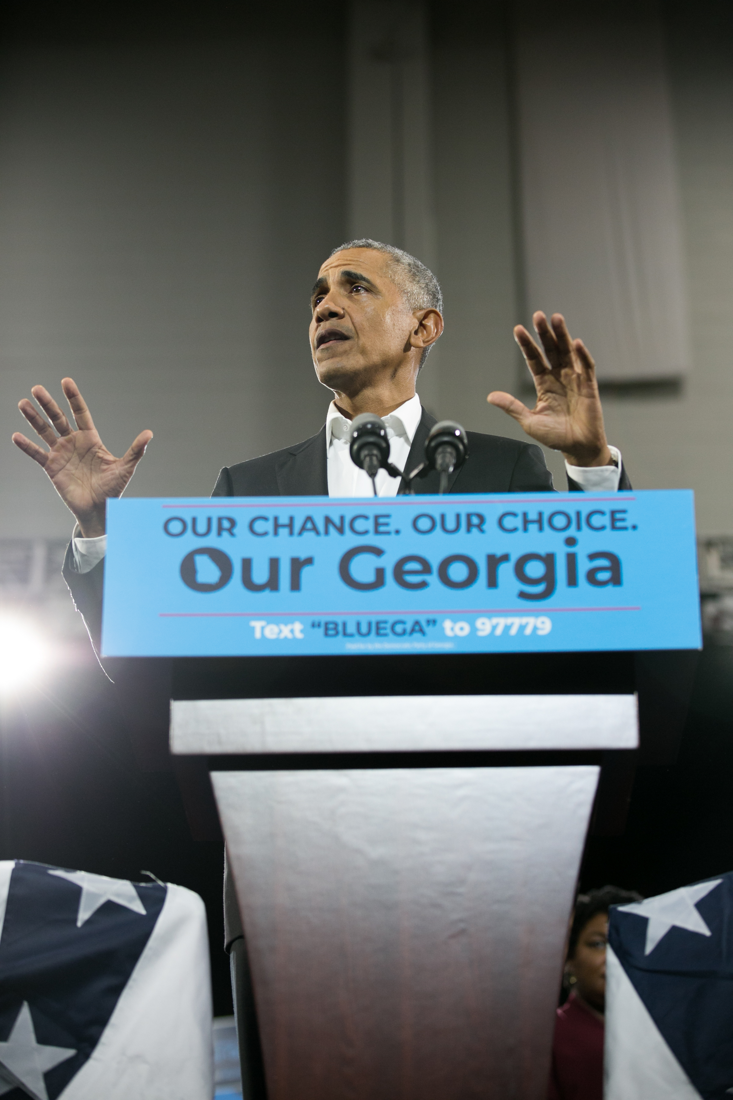 President Obama Campaigns In Atlanta For Georgia Gubernatorial Candidate Stacy Abrams And Georgia Democrats On The Ballot