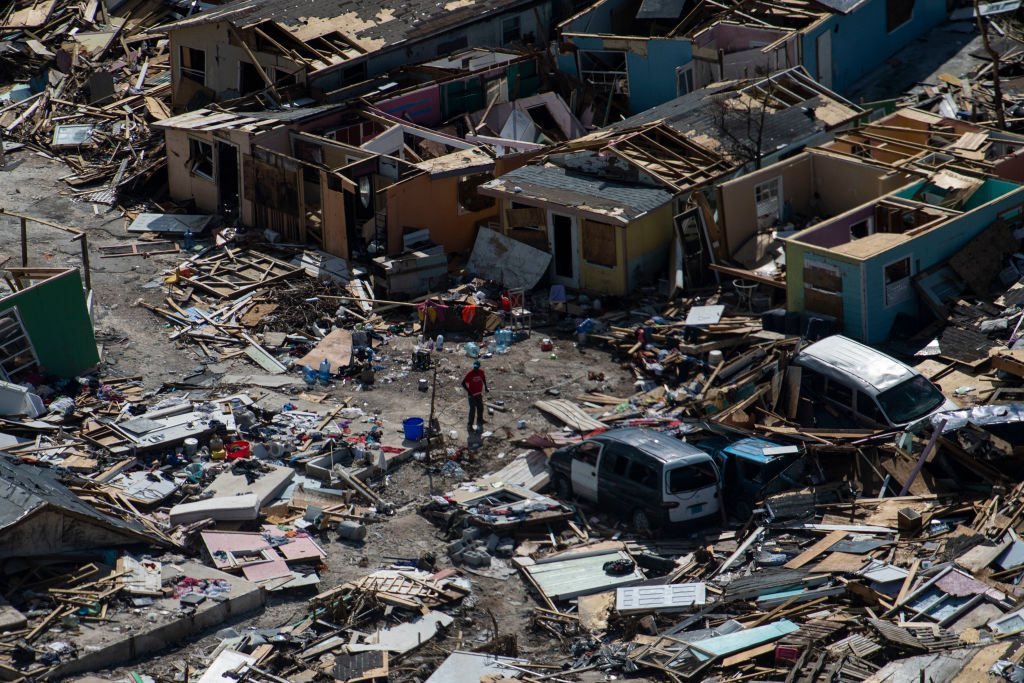 Damage from Hurricane Dorian in the Bahamas