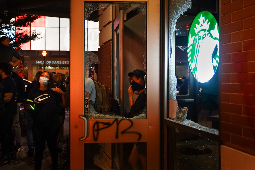 Atlanta Protest Held In Response To Police Custody Death Of Minneapolis Man George Floyd