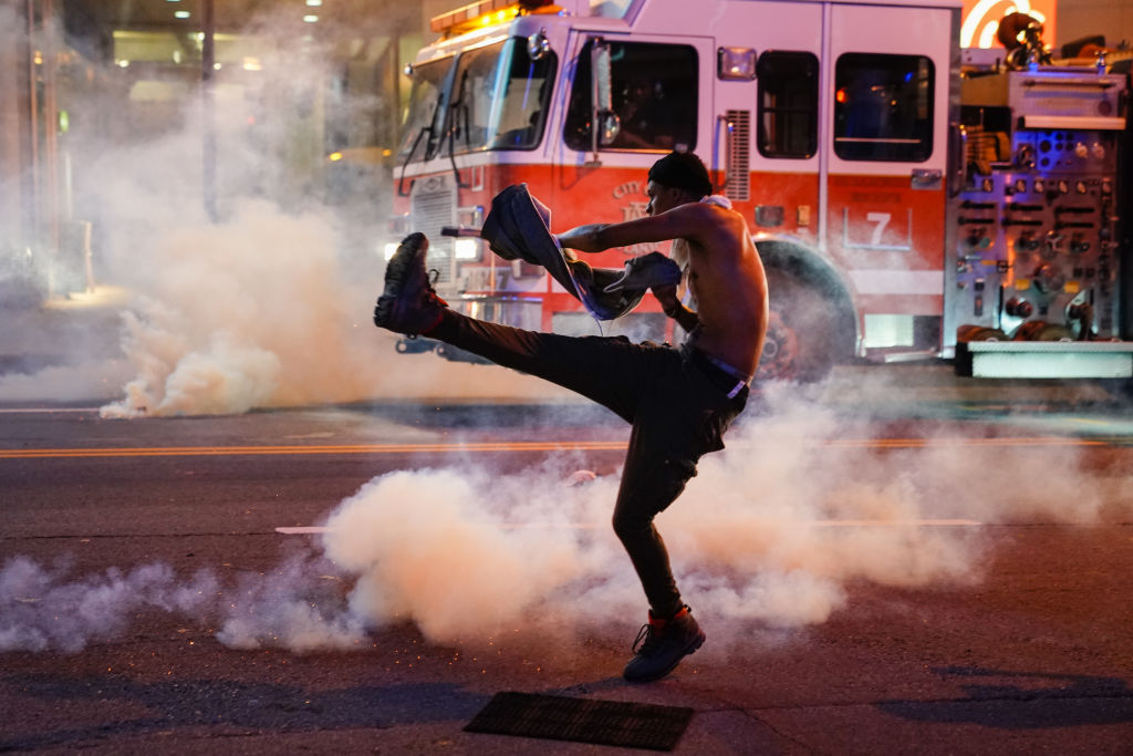 Atlanta Protest Held In Response To Police Custody Death Of Minneapolis Man George Floyd