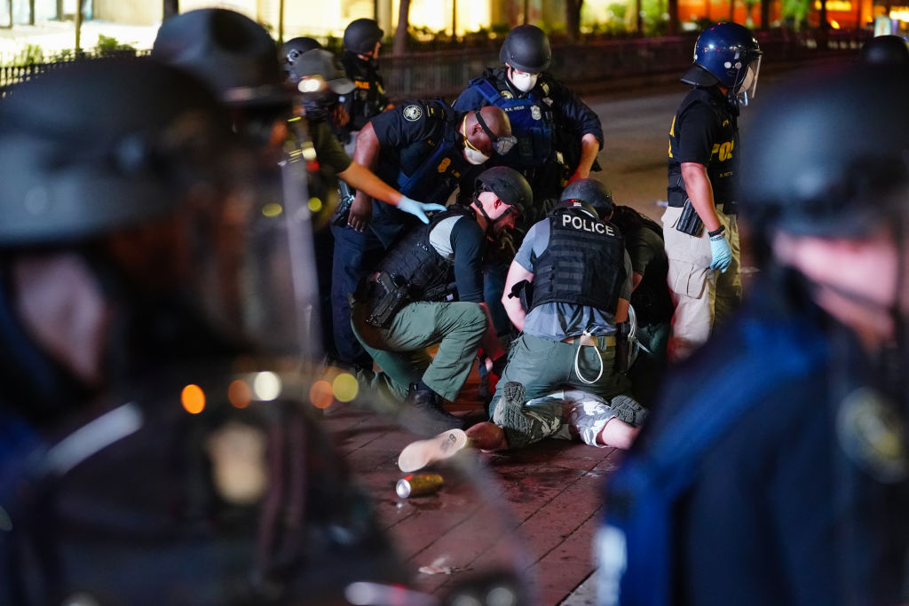 Atlanta Protest Held In Response To Police Custody Death Of Minneapolis Man George Floyd