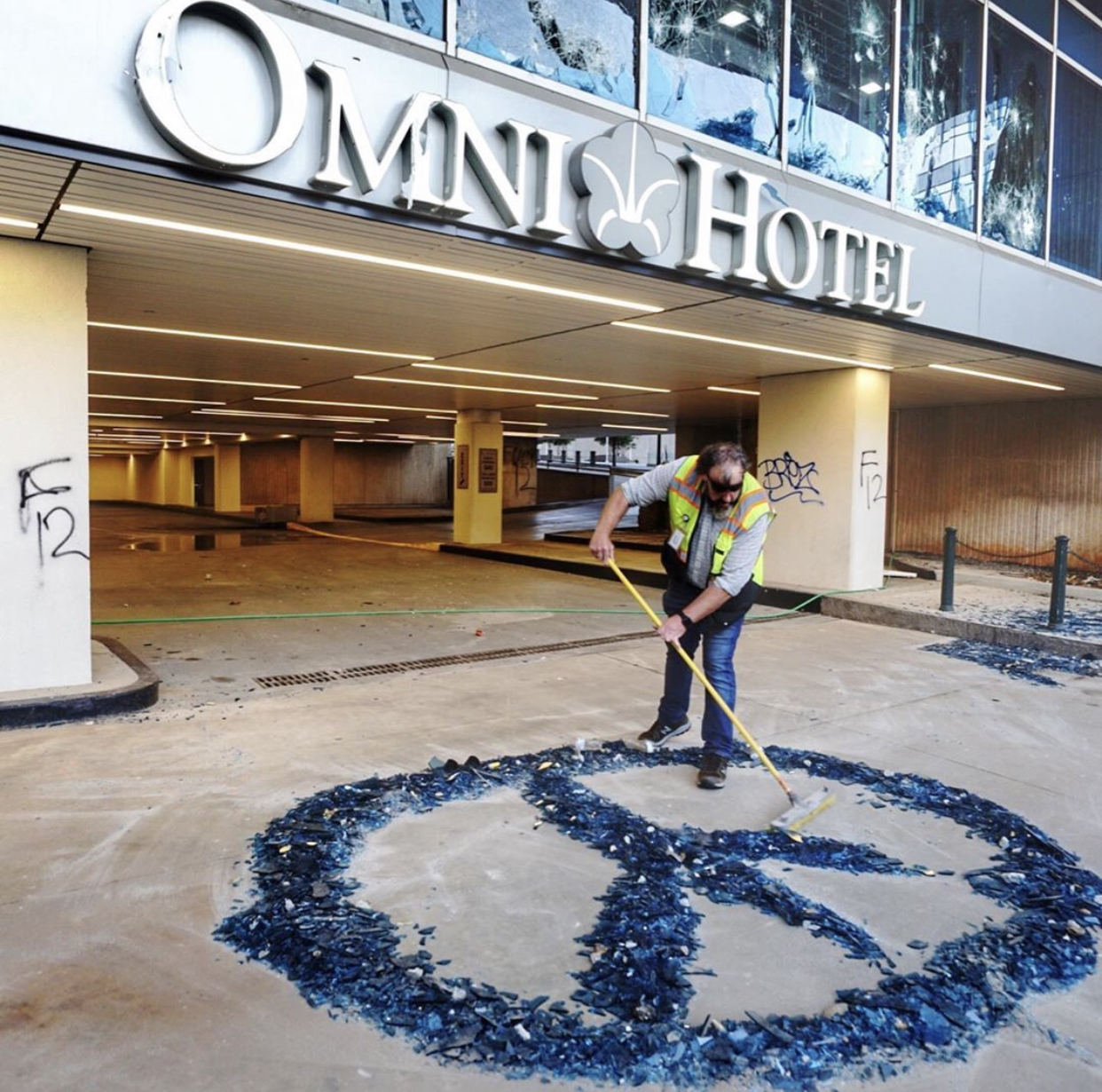 Downtown Atlanta Starts The Cleanup Process