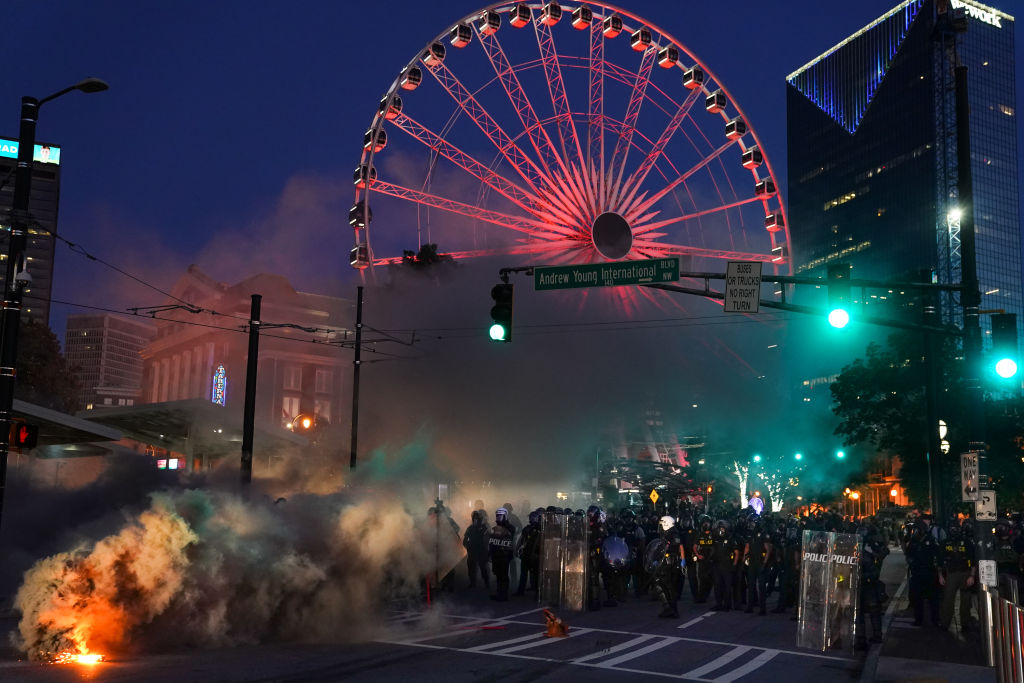 Atlanta Protest Held In Response To Police Custody Death Of Minneapolis Man George Floyd