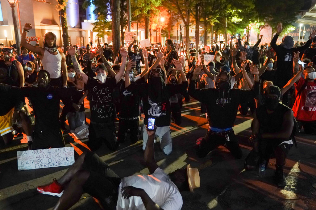 Atlanta Protest Held In Response To Police Custody Death Of Minneapolis Man George Floyd