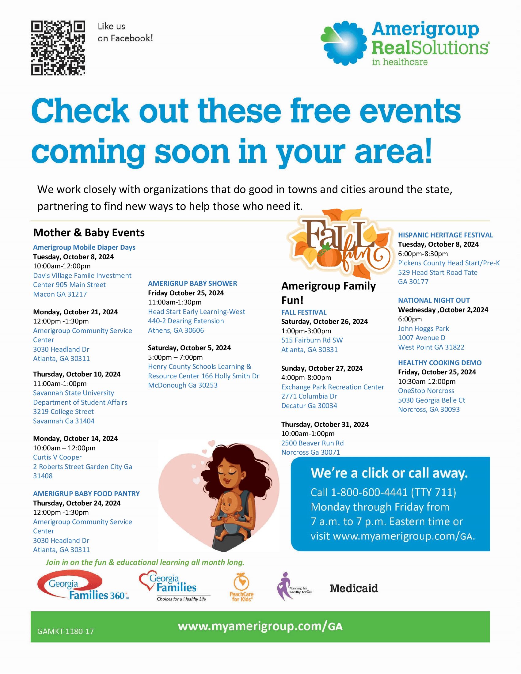 Amerigroup Community Care Additional October 2024 Events