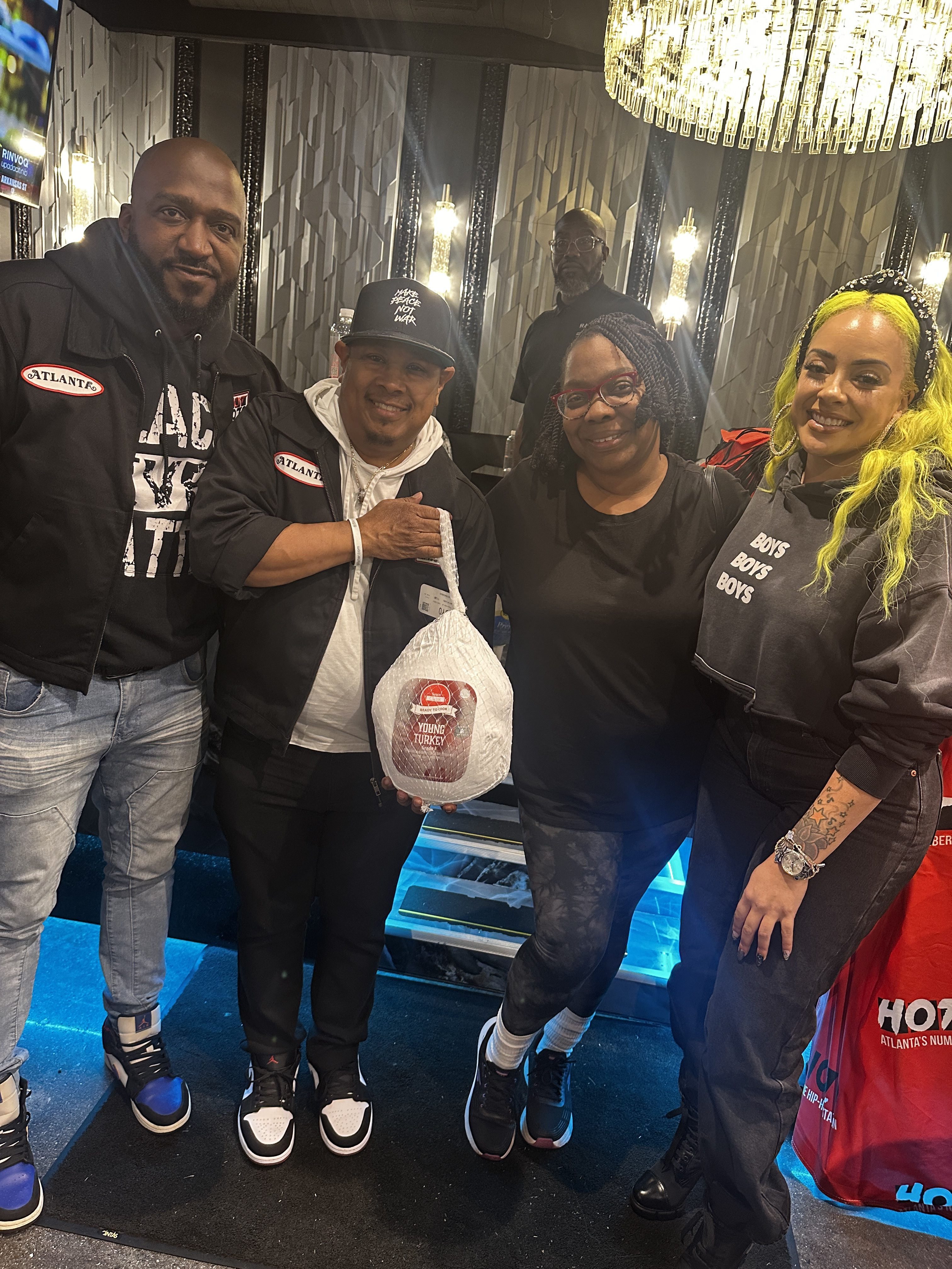 Hot 107.9 & The Morning Hustle At Harolds Chicken and Ice Bar - Panola
