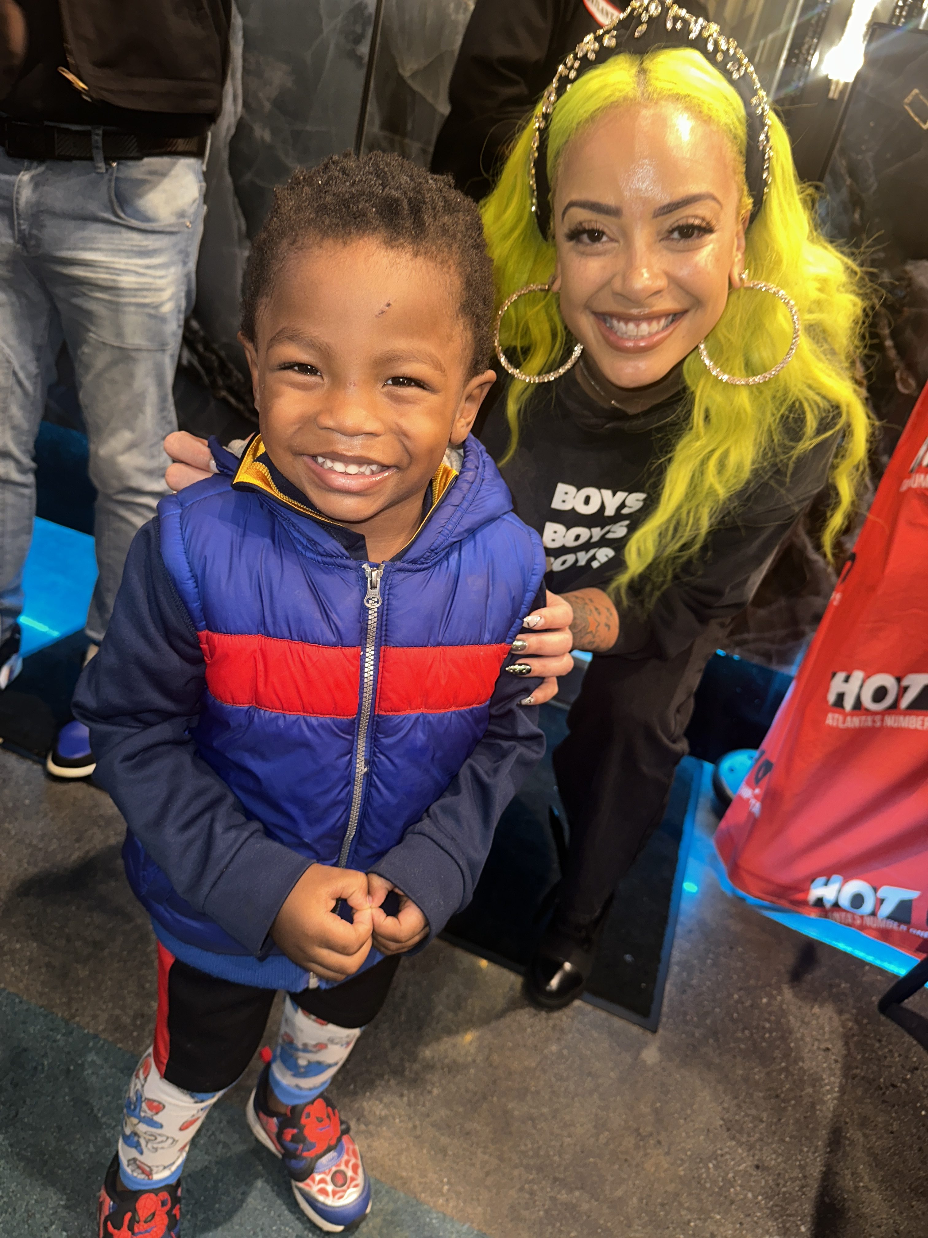 Hot 107.9 & The Morning Hustle At Harolds Chicken and Ice Bar - Panola